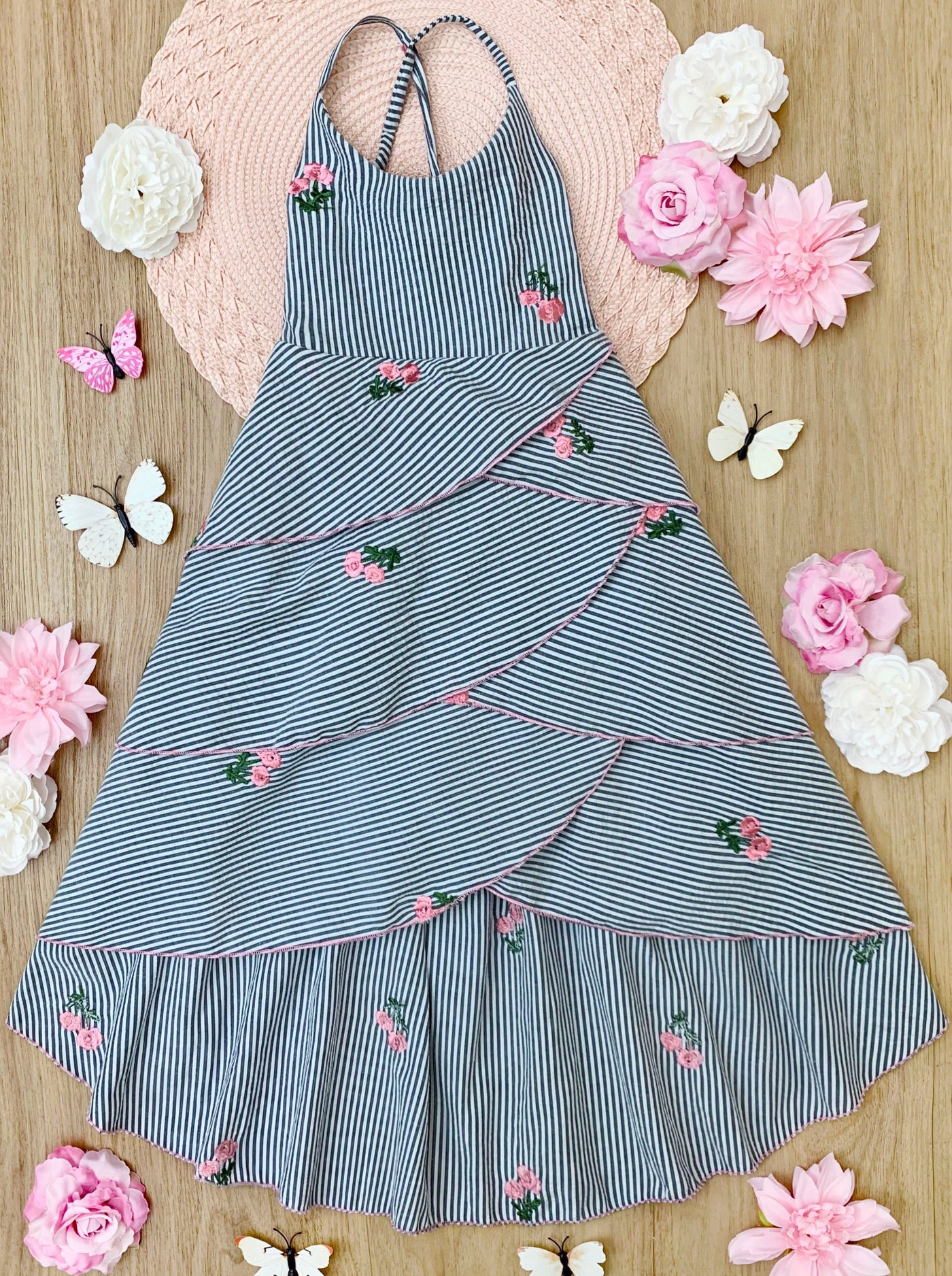 Pretty Petal Southern Princess Tiered Dress - Mia Bell Girl