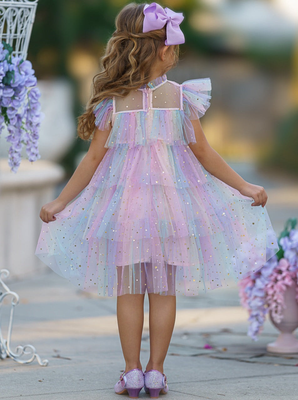 Make It Magical Rainbow Tiered Dress