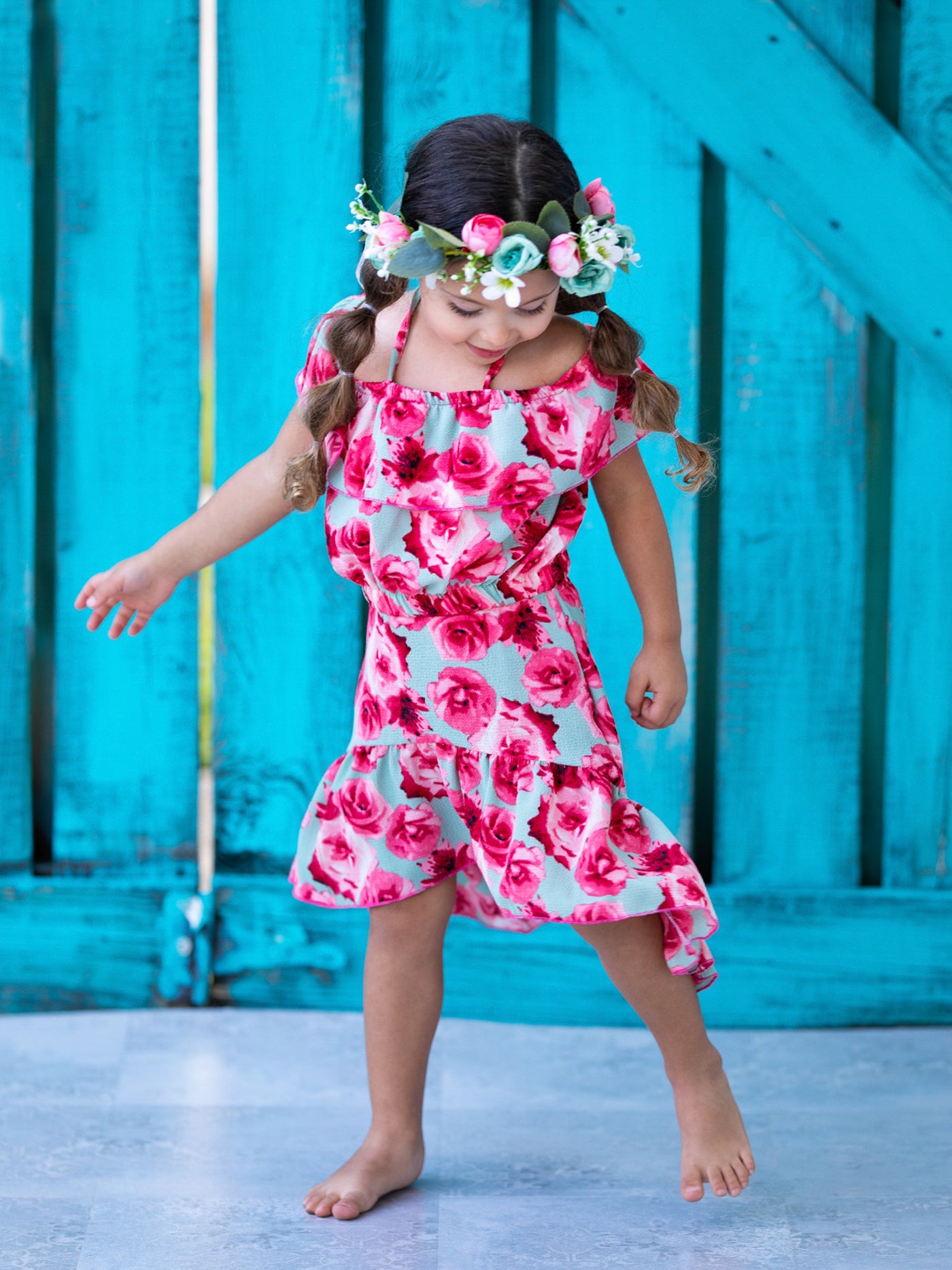 Ok Bloomer Ruffle Hi-Lo Skirt Set