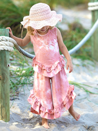 Sweet Possibilities Tie Dye Ruffle Pants Set