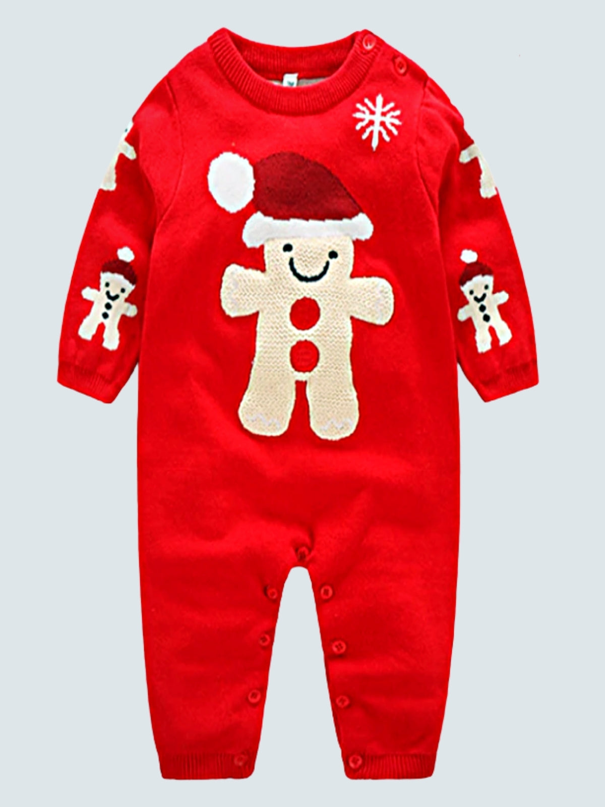 Baby Gingerbread Man Onesie - Mia Belle Girls