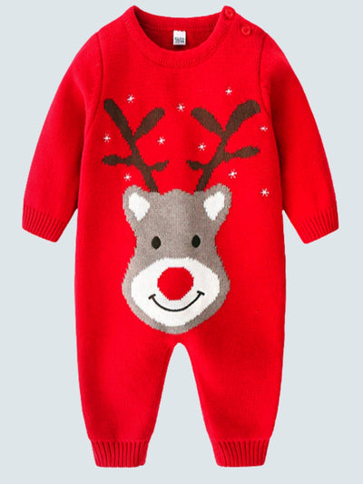 Baby Red-Nosed Reindeer Onesie