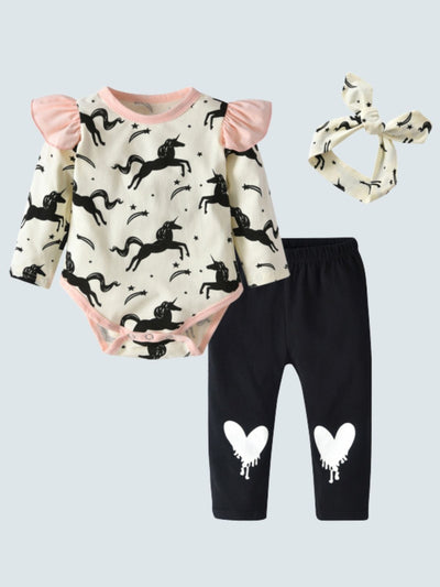 Baby Unicorn Dreams Long Sleeve Onesie and Legging Set