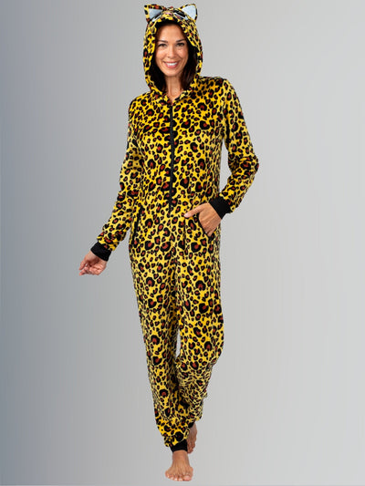 Mommy and Me Outfits | Leopard Onesie Hoodie Pajamas | Mia Belle Girls