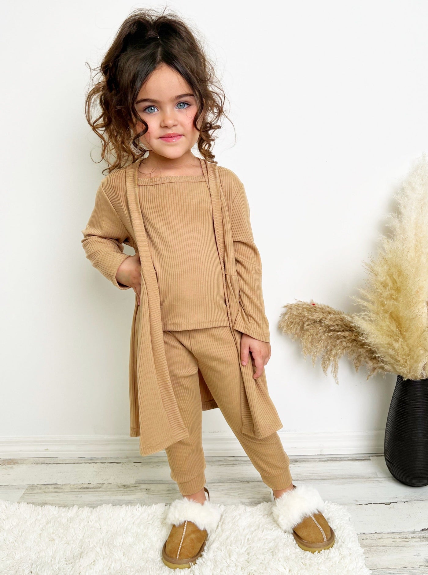 Toddler Clothing Sale | Girls Tank Top, Cardigan & Jogger Pants Set