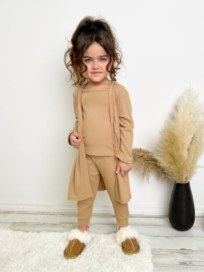 Toddler Clothing Sale | Girls Tank Top, Cardigan & Jogger Pants Set