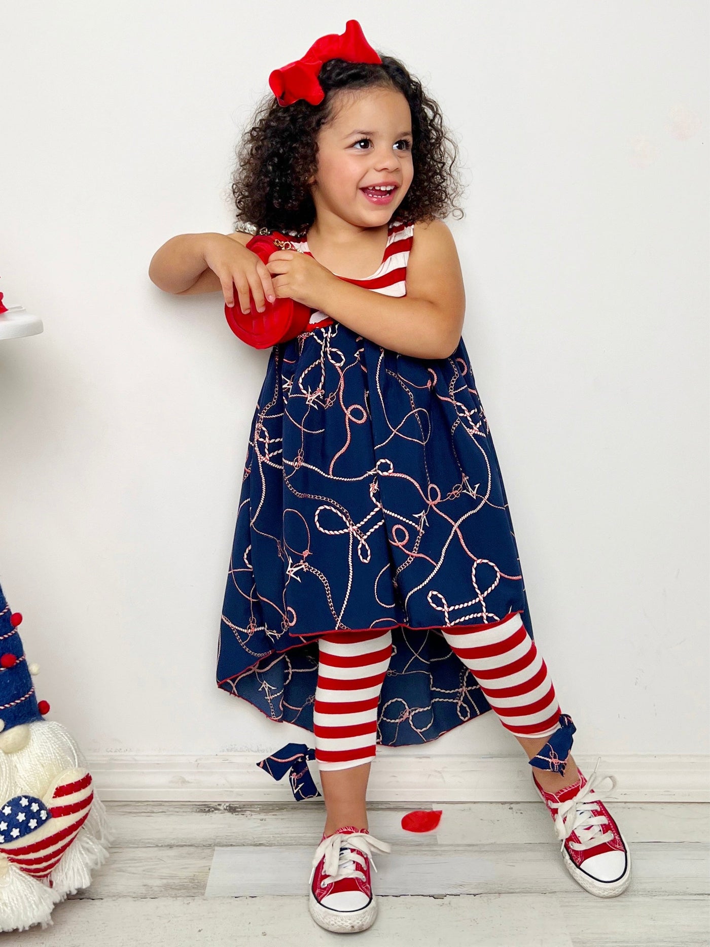 Sea Sets You Free Hi-Lo Tunic & Legging Set - Mia Belle Girls