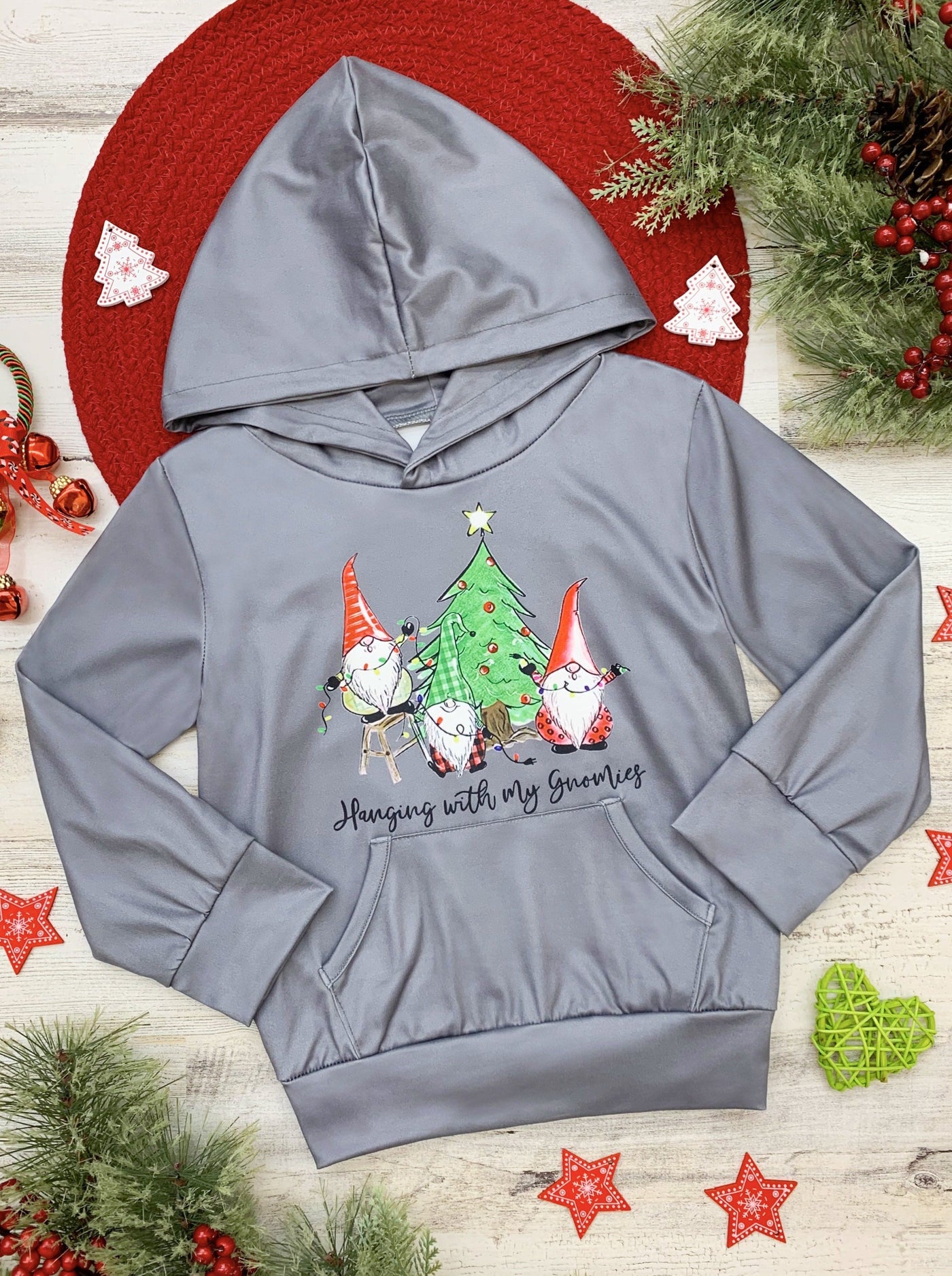 Cute Toddler Winter Tops | Girls Hanging with My Gnomies Hoodie Top 