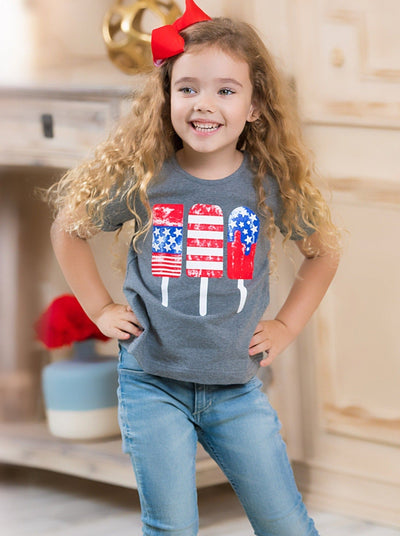 Mommy & Me 4th Of July Tops | American Flag Popsicle Matching T-Shirts