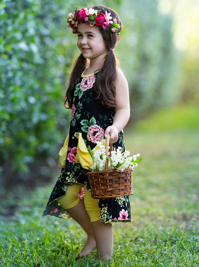 Toddler Spring Outfits | Girls Hi-Lo Pocket Tunic & Capris Legging Set