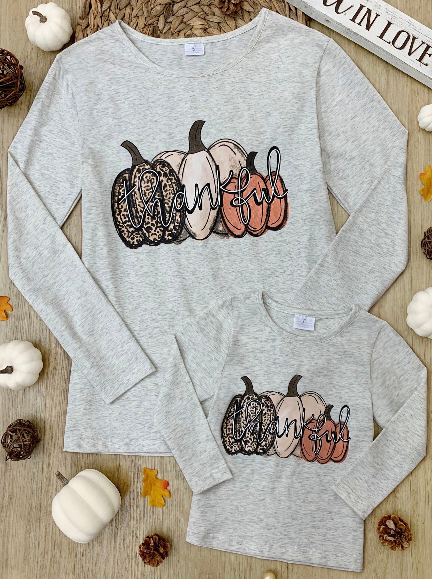Mommy and Me Matching Fall Top | Thankful Pullover | Mia Belle Girls