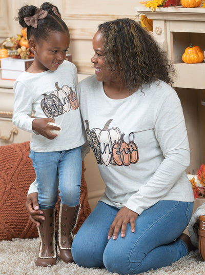 Mommy and Me Matching Fall Top | Thankful Pullover | Mia Belle Girls