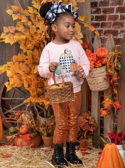 Toddlers Cute Fall Tops | It's Fall Y'all Pumpkin Patch Pullover Top