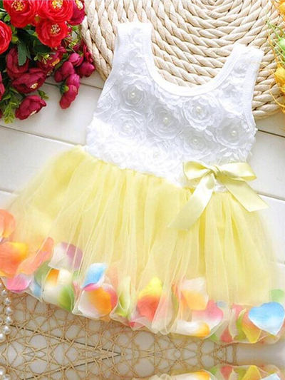 Baby Flower Petals Tutu Dress