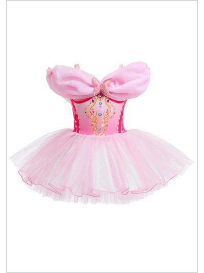 Little Girls Princess Dresses | Aurora Pink Princess Ballerina Dress