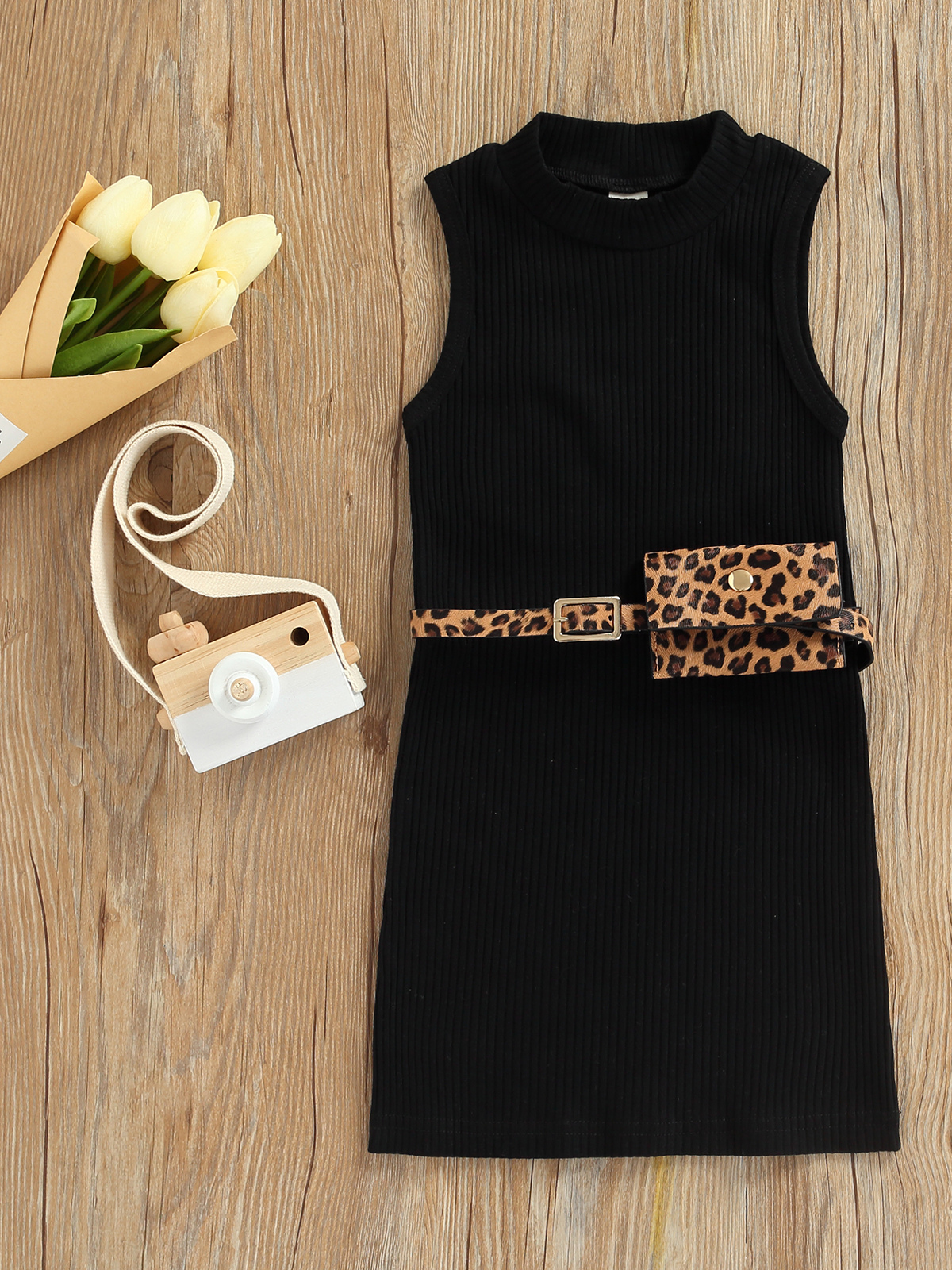 Model Off-Duty Ribbed Knit Dress