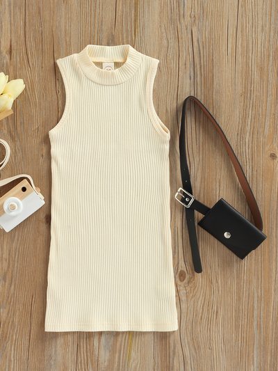 Model Off-Duty Ribbed Knit Dress