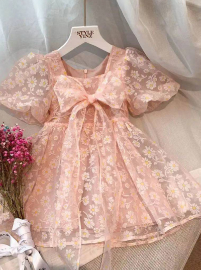 Always A Darling Puff Sleeve Lace Dress