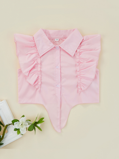 Butterfly Sleeveless Tie Front Top