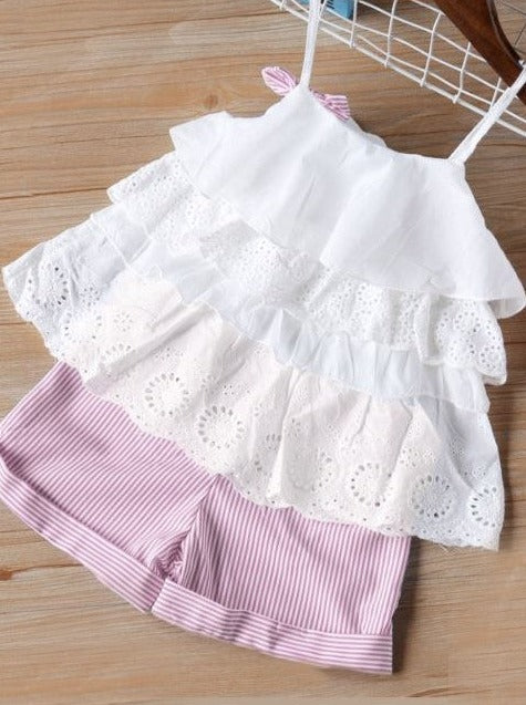 Forever Pink Summer Shorts Set