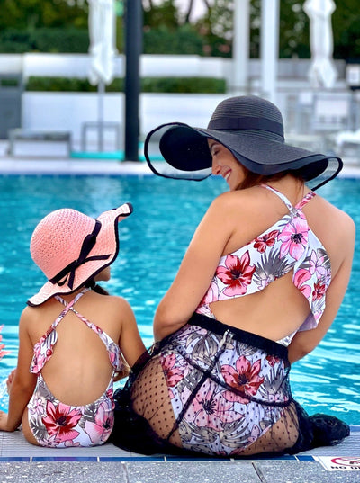 Mommy & Me One Piece Swimsuits| Tropical Swimsuits | Mia Belle Girls