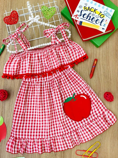 Back To School Dresses | Cute Apple Dress | Girls Clothing Boutique