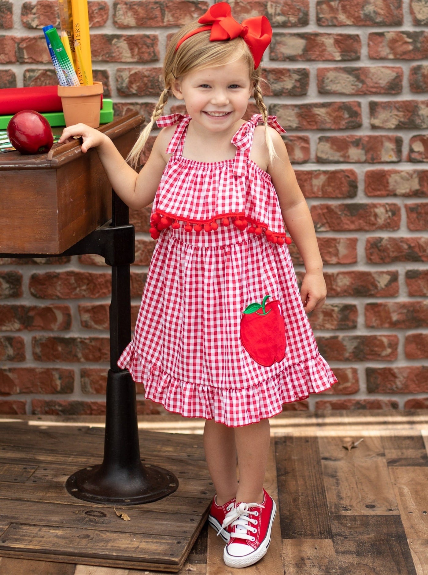 Back To School Dresses | Cute Apple Dress | Girls Clothing Boutique