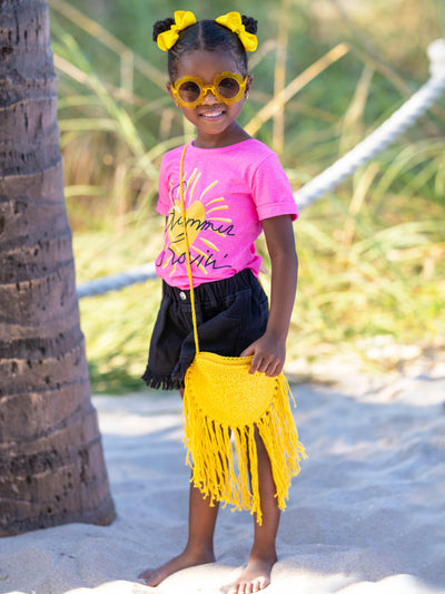 Toddler Summer Tops | Girls Short Sleeve Summer Lovin' Graphic Tee