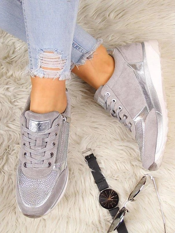 Women's For Every Event Sneakers - Mia Belle Girls - grey