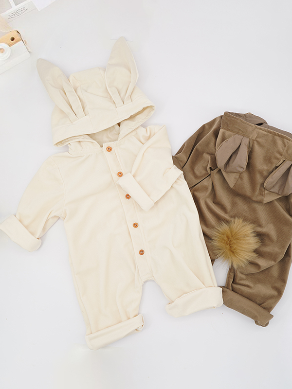 Baby Rowdy Rabbit Romper Jumpsuit Hooded Onesie