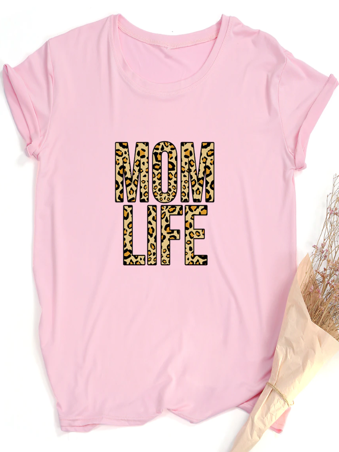 Women's Leopard Momlife Top