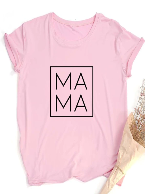 Women's Mama Short Sleeved Top