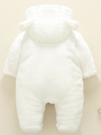 Baby Paws for Cuteness Hood and Footie Jumpsuit