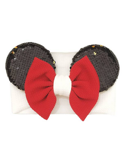 Baby Minnie Mousse Inspired Sequin Headband