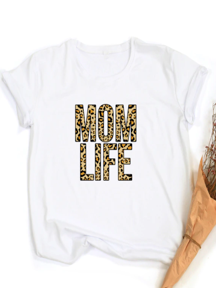 Women's Leopard Momlife Top