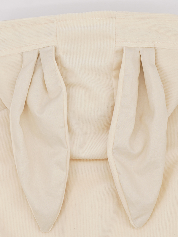 Baby Rowdy Rabbit Romper Jumpsuit Hooded Onesie Creme