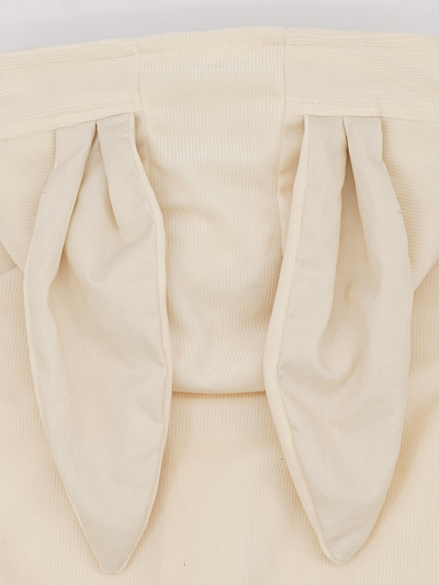 Baby Rowdy Rabbit Romper Jumpsuit Hooded Onesie Creme