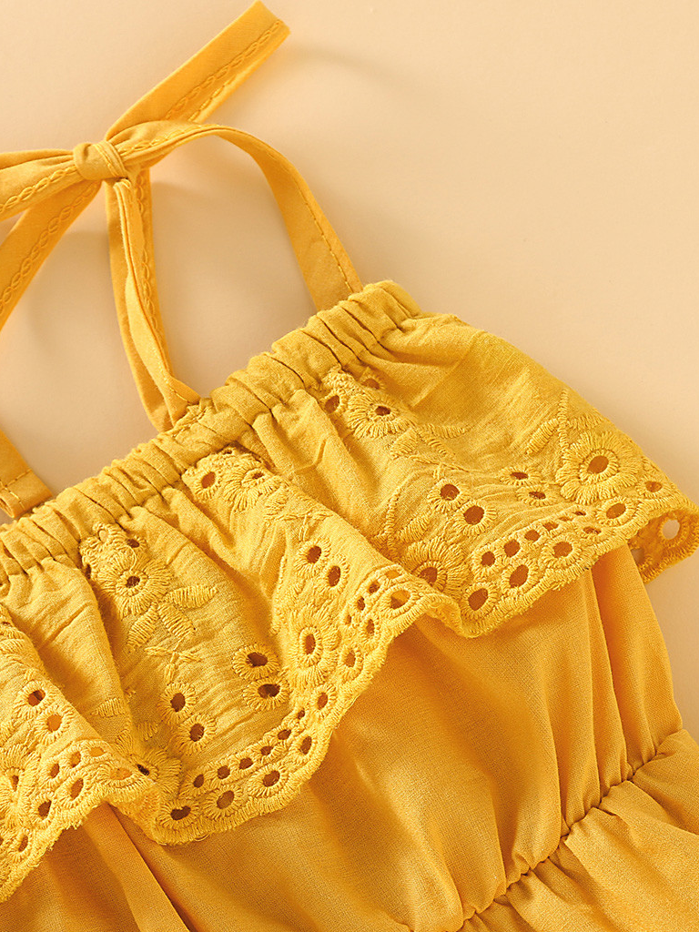 Baby Dress Style onesie with adjustable straps at the shoulder