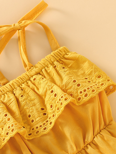 Baby Dress Style onesie with adjustable straps at the shoulder