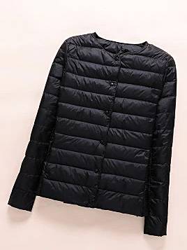 Women's Lightweight Puffer Jacket with Travel Pouch - Mia Belle Girls