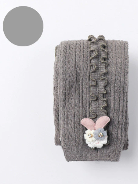 Baby Frilled To Be Here Ribbed Leggings Taupe