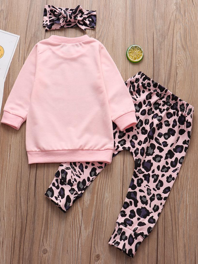 Baby 'Daddy Says No Dating' Long Sleeve Sweatshirt, Legging, And Headband Set