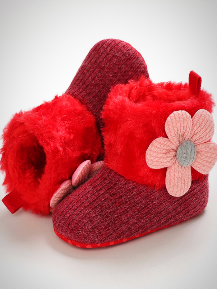 Baby Little Floral Booties - Mia Belle Girls