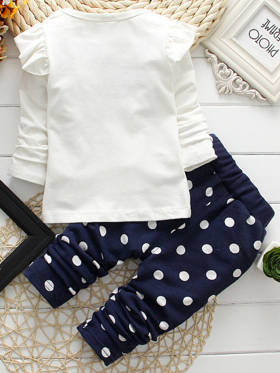 Girls Mini Mouse Inspired Polka Dot Top and Leggings Set - Mia Belle Girls