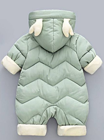 Baby Puff Snowsuit Hooded Onesie - Mia Belle Girls