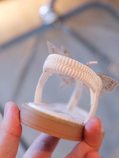 Shoes By Liv & Mia │Rhinestone Butterfly Sandals - Mia Belle Girls