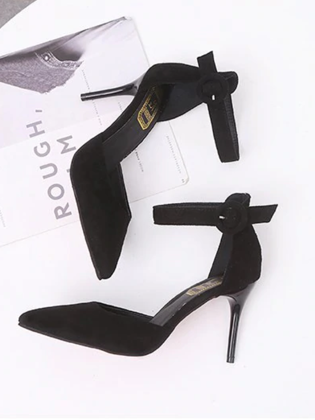 Women's Concise Pointed Toe Shallow High Heels