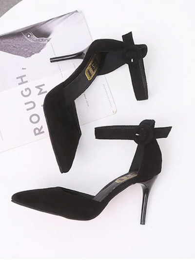 Women's Concise Pointed Toe Shallow High Heels