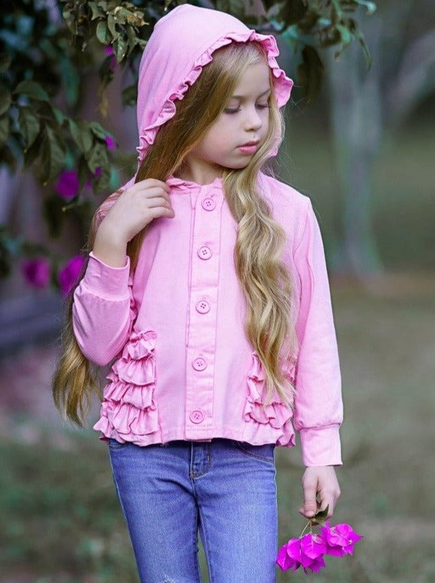 Pink Passion Hoodie Cardigans - Mia Belle Girls