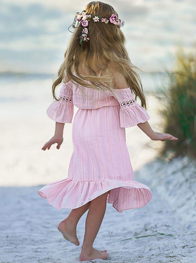 Toddler Spring Dresses | Little Girls Boho Floral Lace Sundress